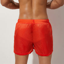 Load image into Gallery viewer, Tulum Transparent Swimwear Sheer Swimming Shorts Men  - Coral Red