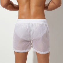 Load image into Gallery viewer, Tulum Transparent Swimwear Sheer Swimming Shorts Men - White