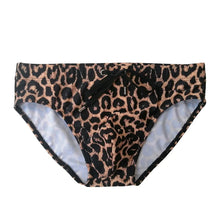Load image into Gallery viewer, Lagos Leopard Print Swim Trunks Speedos Animal Print