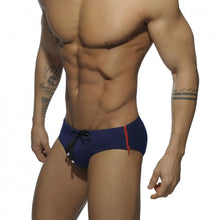 Load image into Gallery viewer, Zipp It! Men's speedo briefs with zipper on side swim trunks multicolor