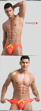 Load image into Gallery viewer, The "Cocktail" Neon Camp Brief Speedos with special drawstring coral screamer- MaverickSwim