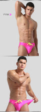 Load image into Gallery viewer, The "Cocktail" Neon Camp Brief Speedos with special drawstring hot pink- MaverickSwim