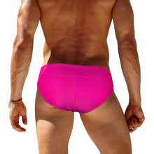 Load image into Gallery viewer, The "Quick Escape" Buckle Swim Brief – Low Rise Side-Clip Tanga for Men Hot Pink