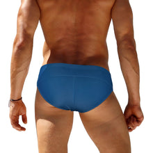 Load image into Gallery viewer, The "Quick Escape" Buckle Swim Brief – Low Rise Side-Clip Tanga for Men Ocean Blue