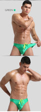 Load image into Gallery viewer, The "Cocktail" Neon Camp Brief Speedos with special drawstring nuclear green - MaverickSwim