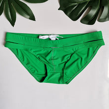 Load image into Gallery viewer, Bali Cut-Out Swim Briefs Green
