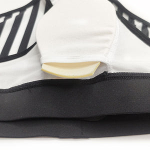 Mykonos Swim Briefs Black and White Striped w