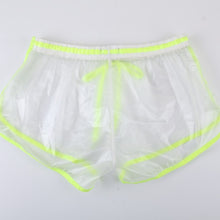 Load image into Gallery viewer, Berlin Transparent Waterproof Beach Shorts lime