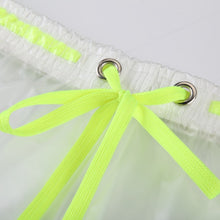 Load image into Gallery viewer, Berlin Transparent Waterproof Beach Shorts lime