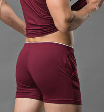 Load image into Gallery viewer, Barcelona Boxers sexy Loungewear wine
